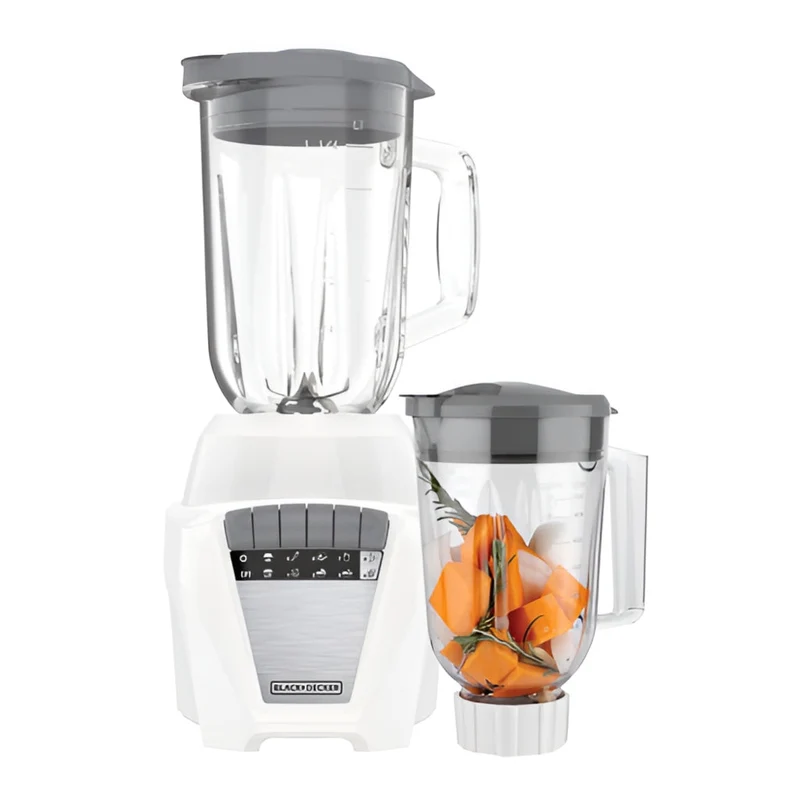 Black & Decker Licuadora Ice Crush Frasco de Vidrio + Frasco Plástico, BL0876-3WDLA