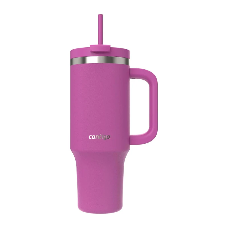 Contigo Vaso de Acero Inoxidable Streeterville con Agarradera y Pajilla, 40 Oz