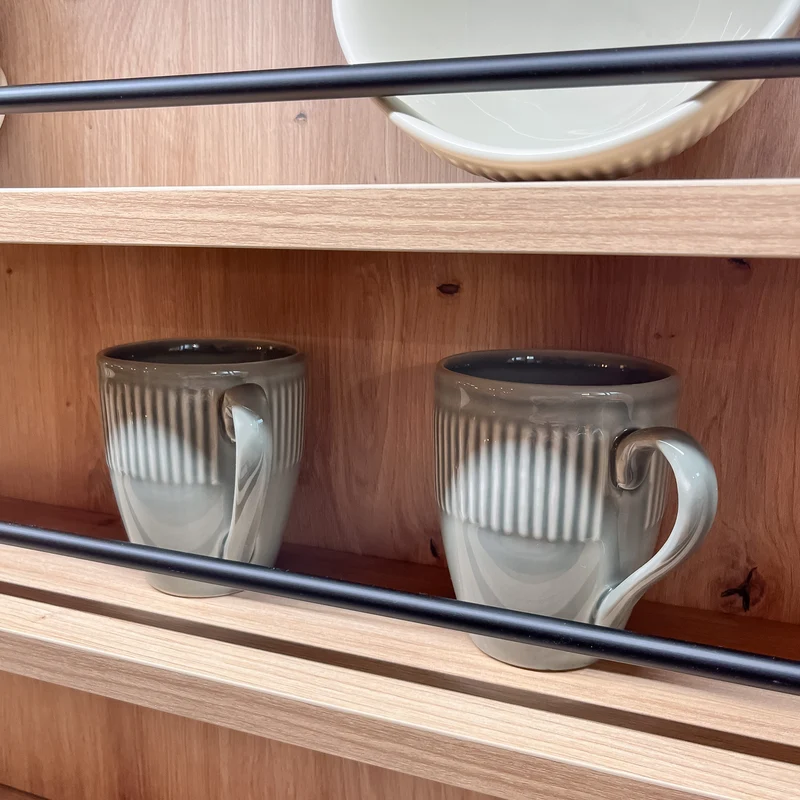 Taza alta verde oscuro