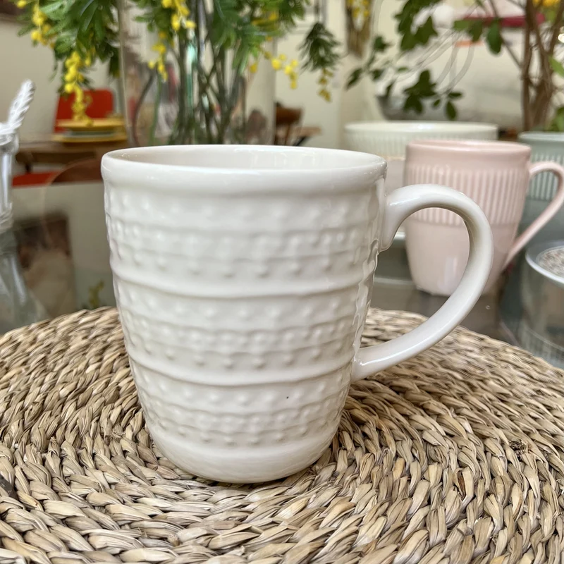 Taza alta beige