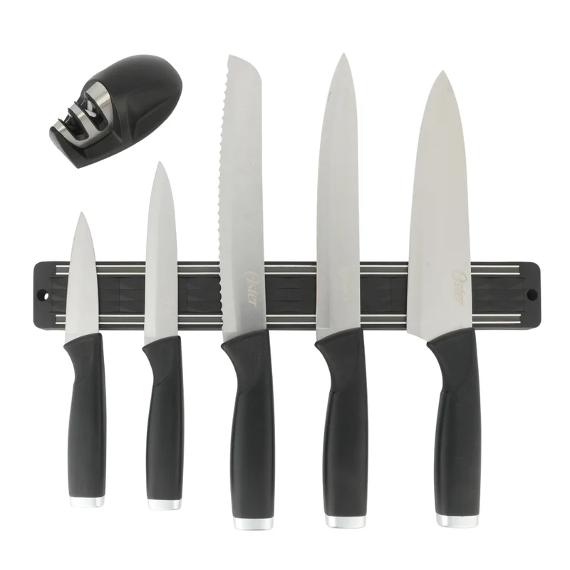 Oster Set de Cuchillos de Acero Inoxidable Bridgewall, 7 Piezas