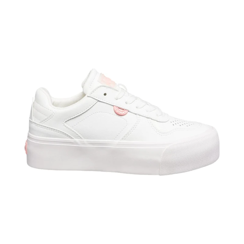 Coral Tenis Casuales Bruna Blanco, para Mujer
