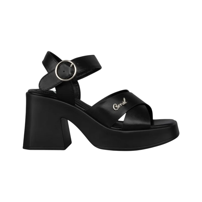 Coral Sandalias Bellagio Negro, para Mujer