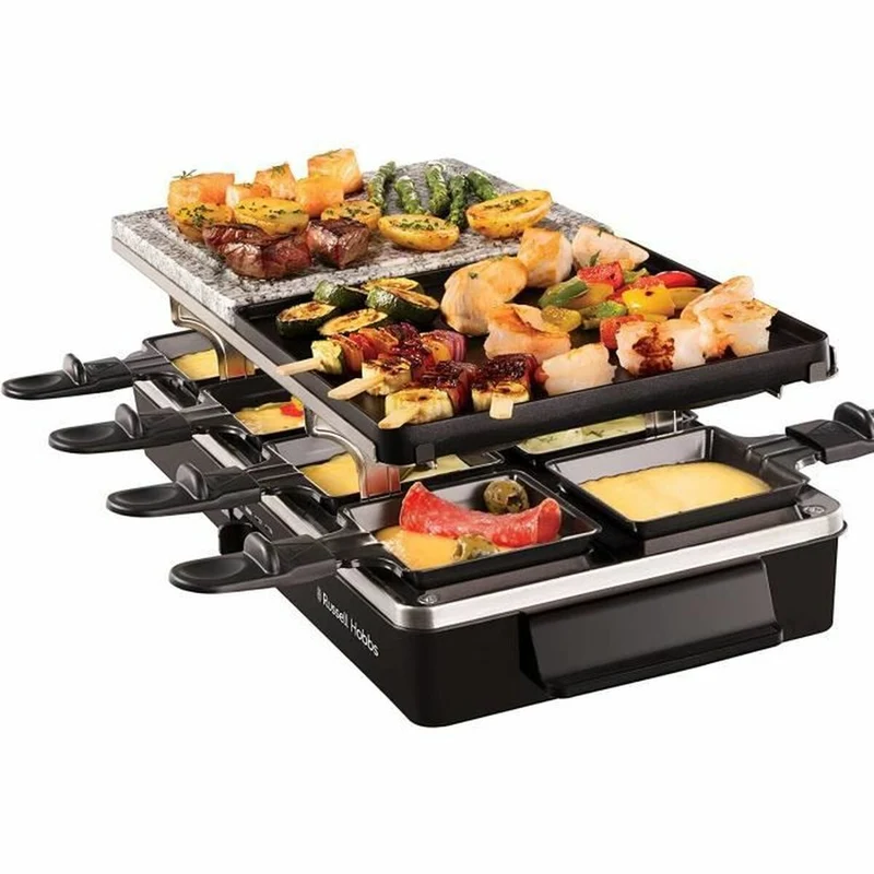 Plancha Russell Hobbs Raclette Negro