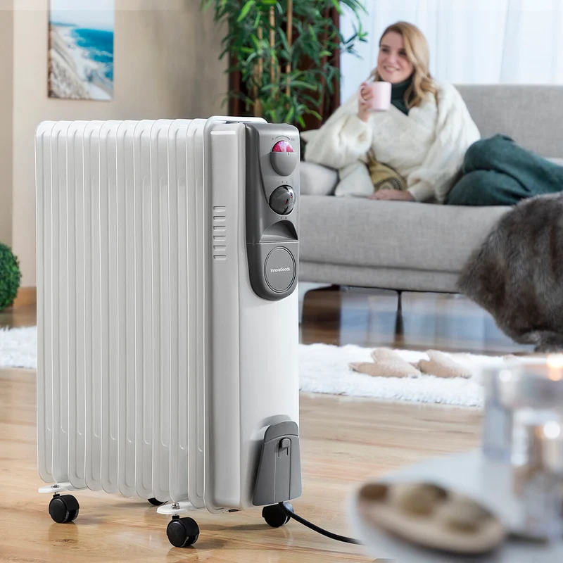 Radiador de aceite Oileven InnovaGoods 2500 W (11 cámaras)