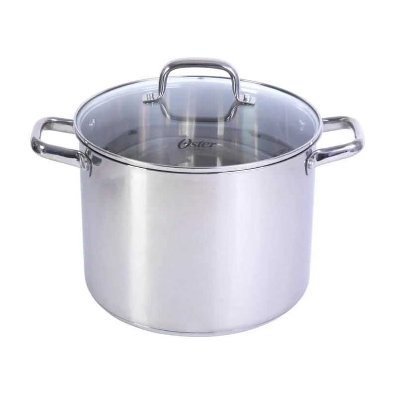 Oster Olla de Acero Inoxidable con Tapa de Vidrio 11.4 Litros Adenmore, 108113.02