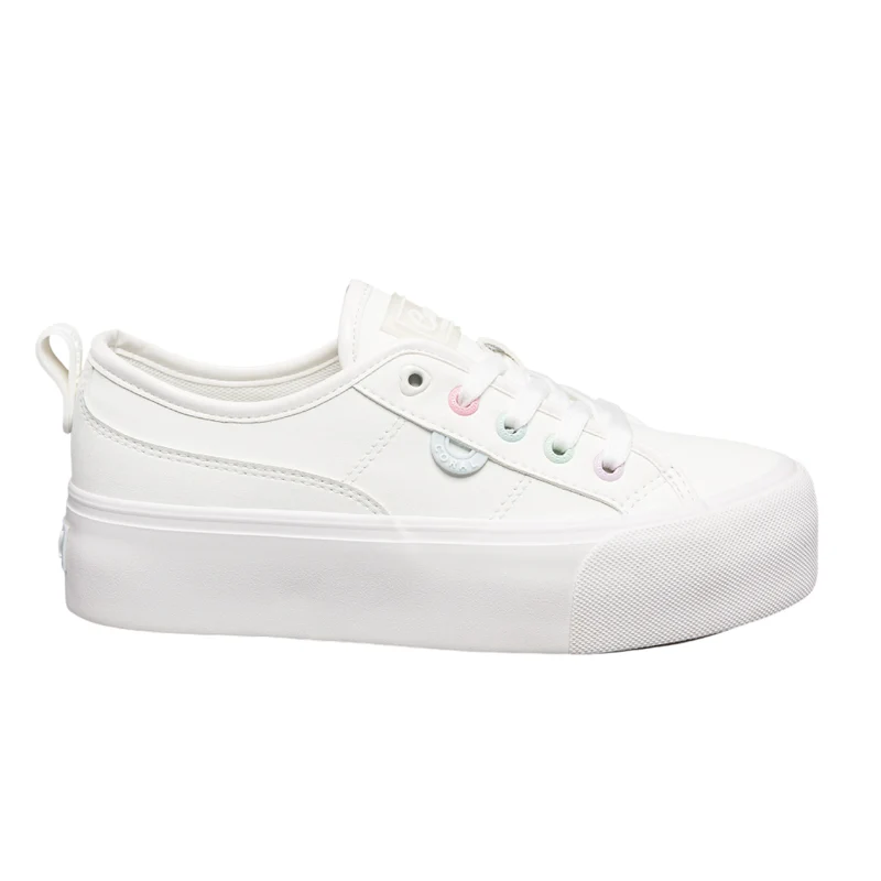 Coral Tenis Casual Renata Blanco, para Mujer