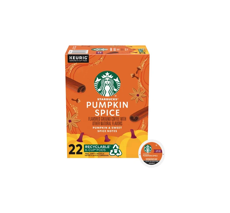 Keurig Starbucks Pumpkin Spice Flavored K-Cup Coffee Pods - 22 Pack 228g