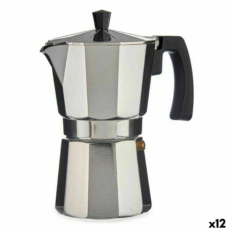 Cafetera Italiana A11RA-600 Aluminio Plateado 300 ml (12 Unidades)