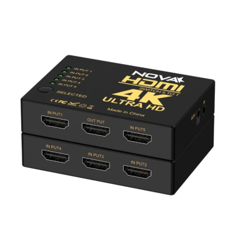 Nova Switch HDMI de 5 Puertos con Control Remoto, FAA39214001C