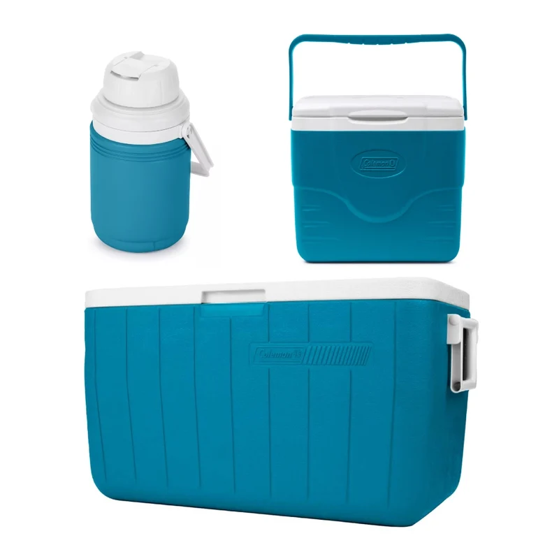 Coleman Set Hieleras Plásticas Chiller 48QT/9QT/1GAL, 3 Piezas