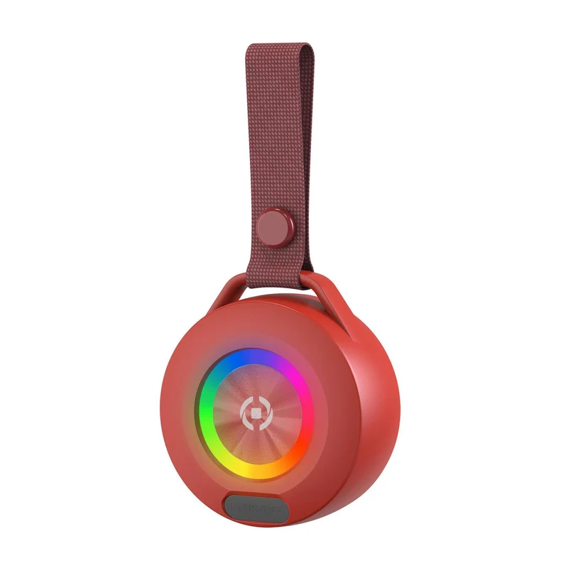 Altavoces Bluetooth portátiles Celly LIGHTBEATRD Rojo