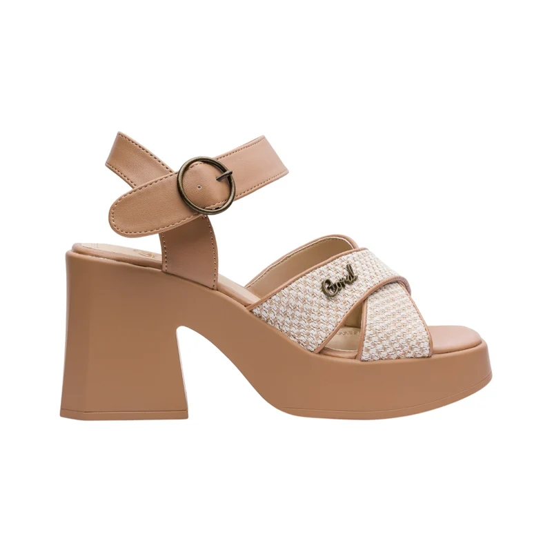 Coral Sandalias Bellagio 2 Café Claro/Blanco, para Mujer