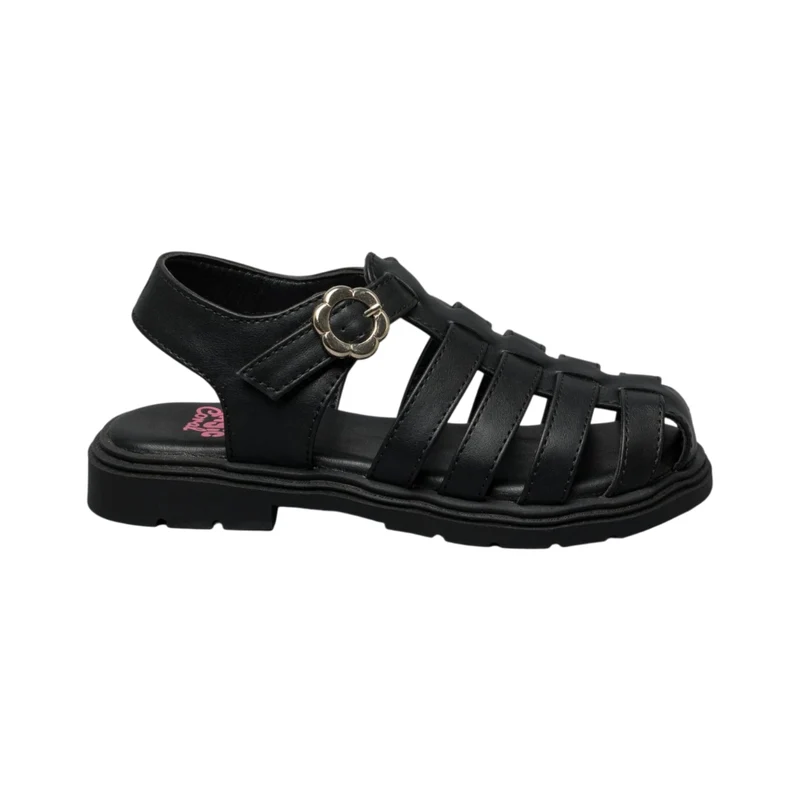 Coral Sandalias Alohi Negro, para Mujer