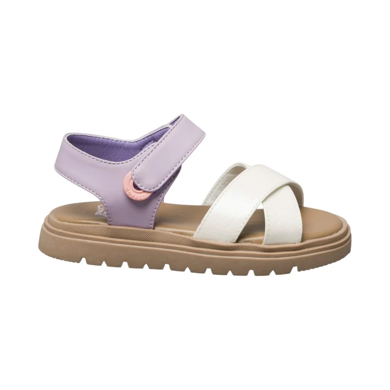 Coral Sandalias Abba Blanco/Lila, para Mujer