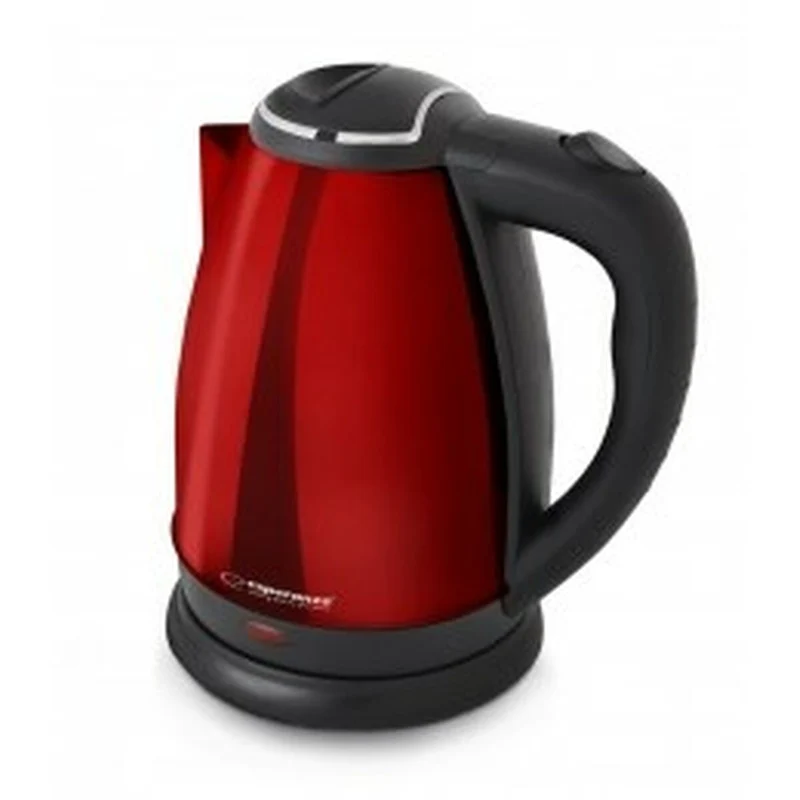 Hervidor Esperanza EKK113R Negro Rojo Acero inoxidable Plástico 1800 W 1,8 L