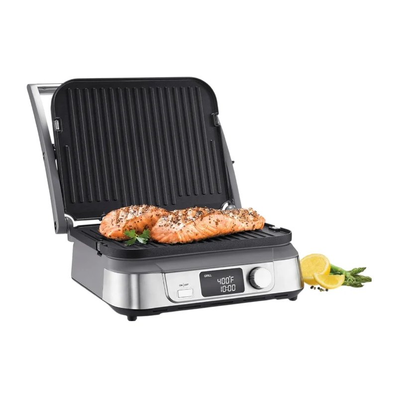 Cuisinart Parrilla Eléctrica Acero Inoxidable Griddler, GR-5BNAS
