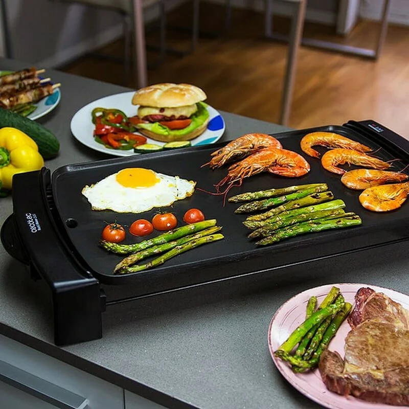Parrilla placa calefactora Cecotec Rock & Water 2500 2150W Negro