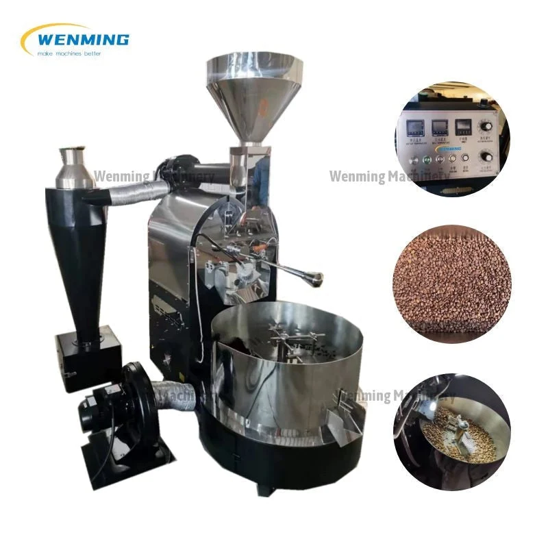 Gas heating Peach Coffee Roasters Bean Roasting Machine