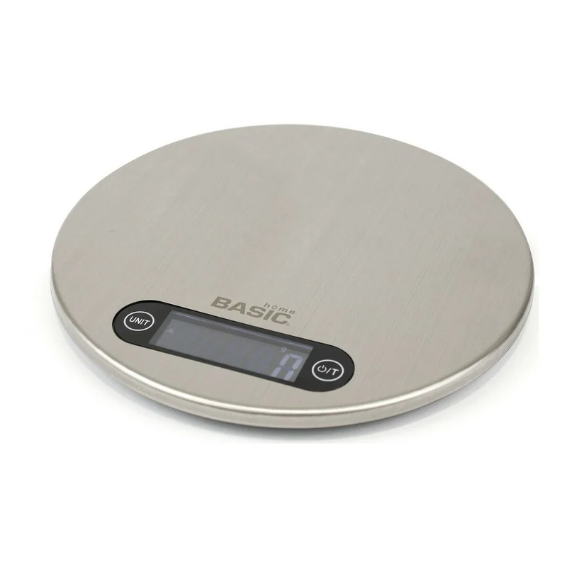 Balanza Digital de Cocina Basic Home Plata 5 kg (20 x 2,1 cm)